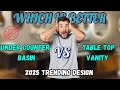 Table Top Vanity V/S Undercounter Vanity| Low Budget| Bathroom Vanity Design| Stainless Steel Vanity