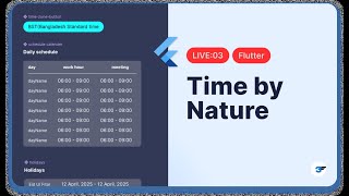 Time by Nature: Building a Sunrise-Based Schedule : Flutter | The Boring Show