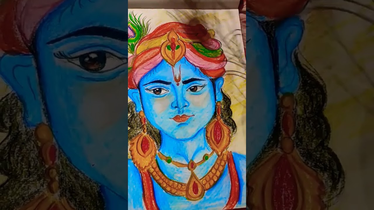 load krishna drawing status