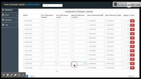 cheque leave excel format calculation using angularjs,javaEE,mysql,ajax