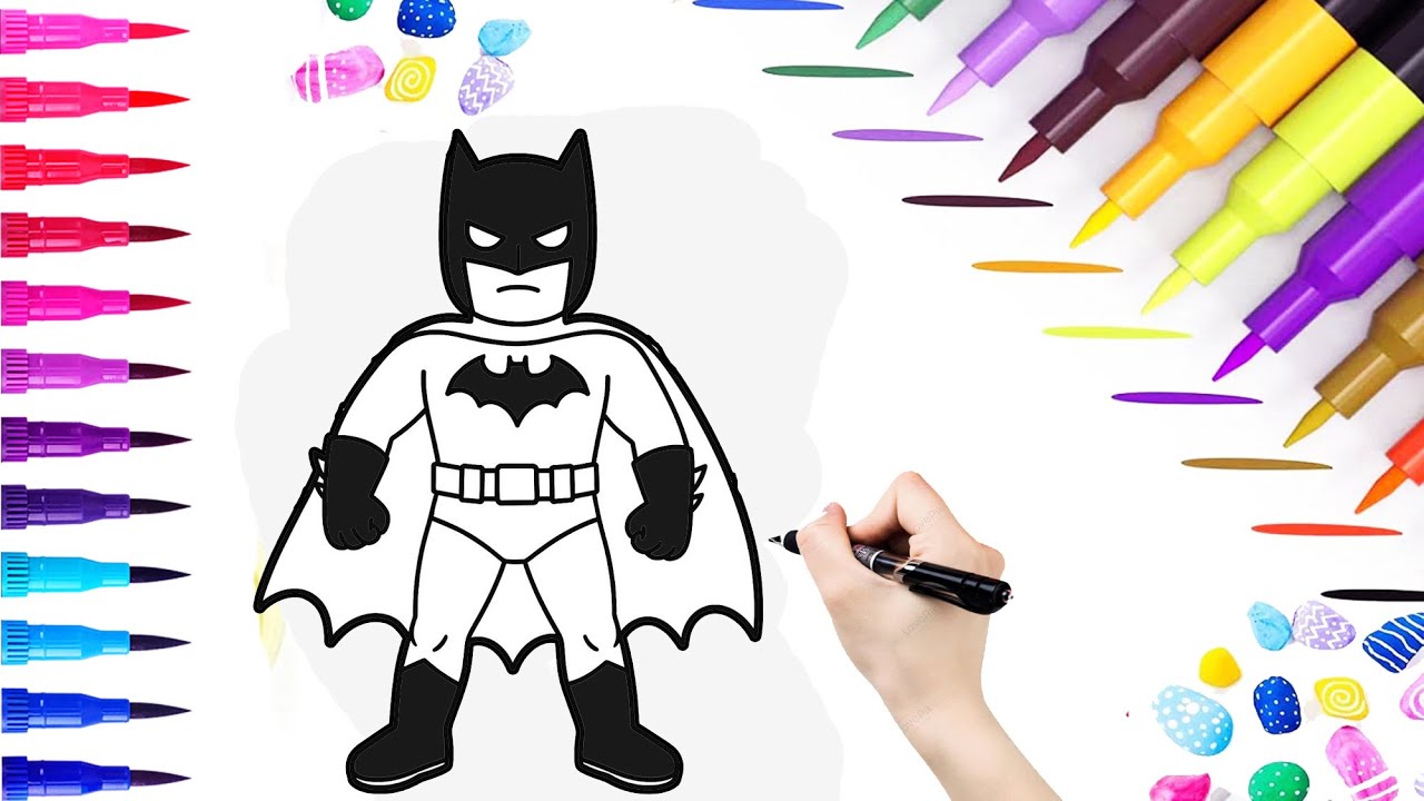 Batman Drawing Easy Step by Step | How to Draw Batman for Kids & Beginners