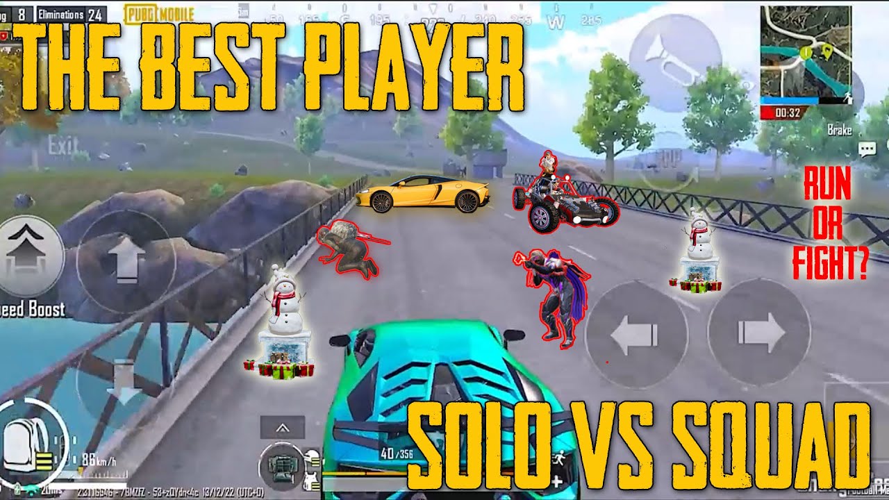 The Best Player Solo vs Squad - PUBG Mobile - YouTube