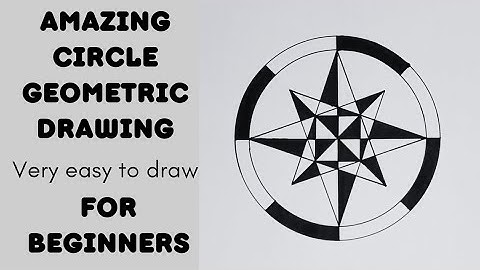 Circle Geometrical Chart - step by step | geometric pattern | geometrical chart