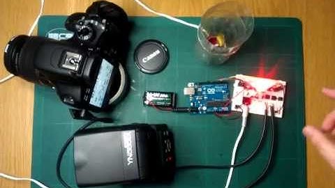 Arduino high speed camera flash trigger project