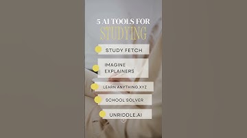 5 AI Tools For Studying #studyadvice #motivation #habitsthatchangeyourlife