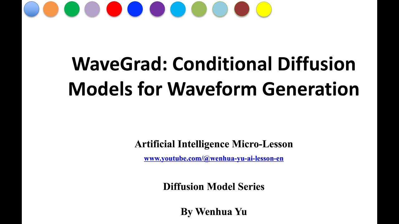 WaveGrad: Conditional Diffusion Models for Waveform Generation - YouTube