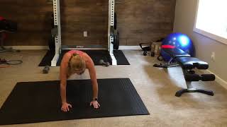 Plank side to side jumps