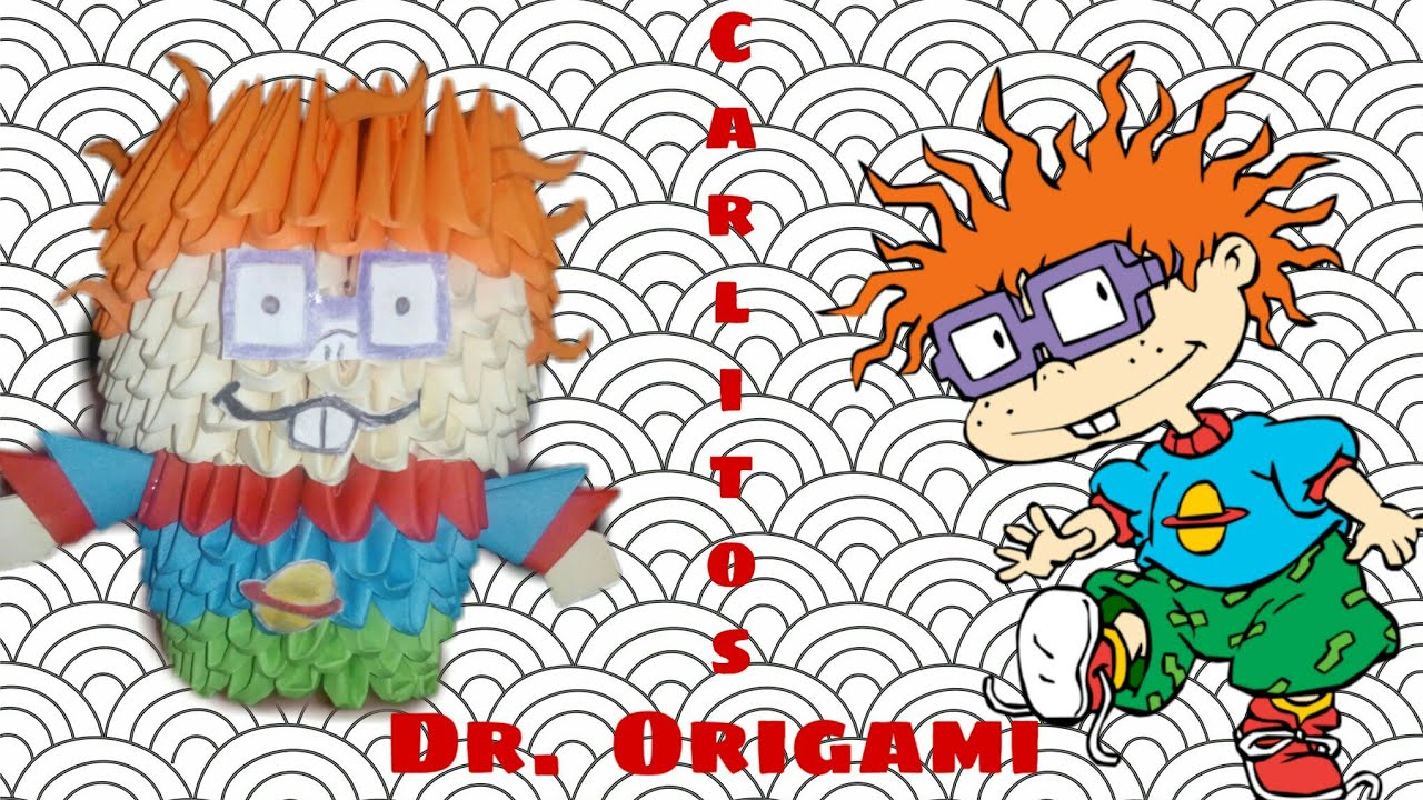 Carlitos Rugrats Figura En Origami 3d Tutorial Paso A Paso Youtube