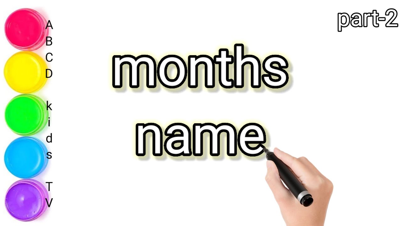 Learn The Names Of All 12 Months In Hindi English Months Name Part