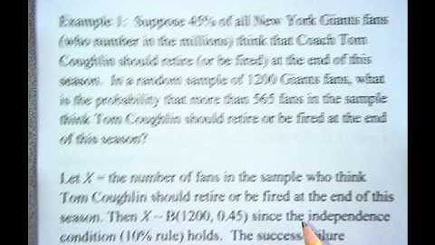 Video Normal Approximation to the Binomial