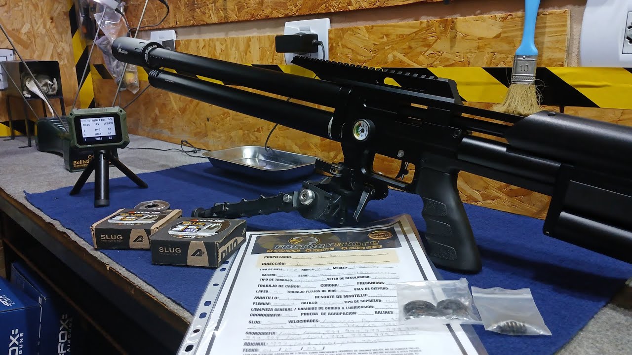 FOX MONSTER / SNOWPEAK MAX 1 : CAL 6.35  PRUEBA DE GRUPOS 50MTS & 100MTS SLUG 33GR & 39GR