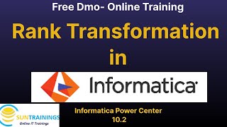 Rank Transformation in Informatica | #informatica Power Center for Beginners