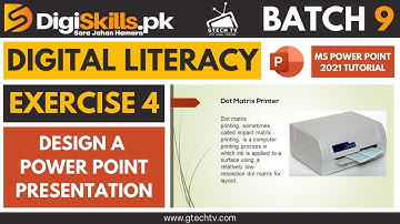 Digiskills Digital Literacy Exercise 4 Batch 9 Solution | Create Presentation Slides in PowerPoint