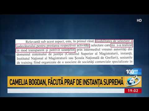 Camelia Bogdan, desființată