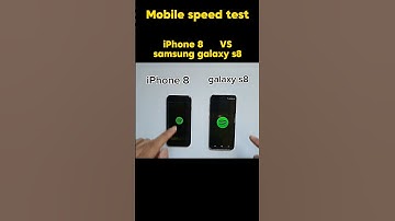 ☠️☠️😃😃iPhone 8 vs samsung galaxy s8 mobile speed test😃😃☠️☠️
