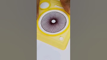 How many rotations did the pen make in total? ?? #spirograph #shorts #2024 #satisfying