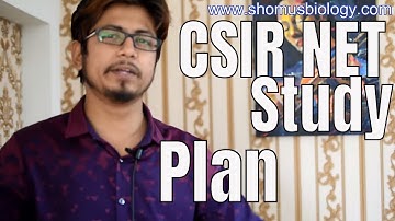 CSIR NET study plan | How to study smart for CSIR NET exam ?