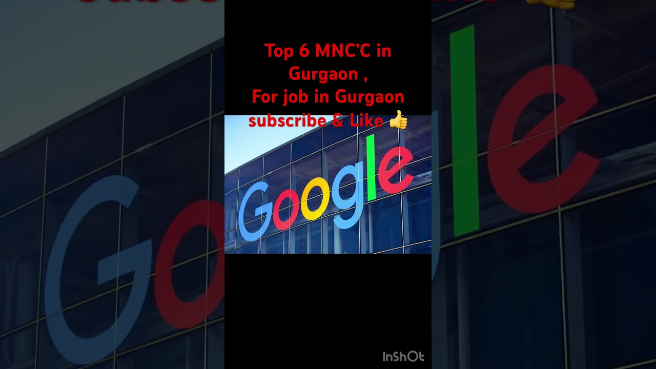 Top 6 Mnc&rsquo;s companies!! For job in Gurgaon subscribe and like 👍!! DLF Gurgaon Jobs 2023