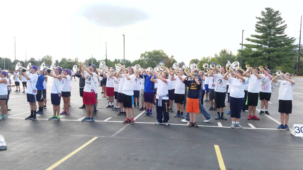 10-1-2016 Great band practice Castle Marching Knights