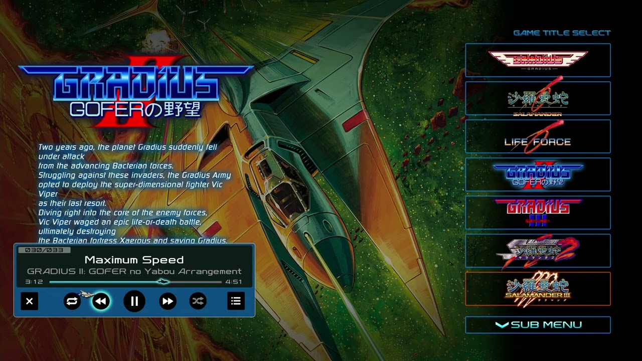 Maximum Speed (Arrangement)- Gradius Origins OST Gradius 2 II soundtrack BGM