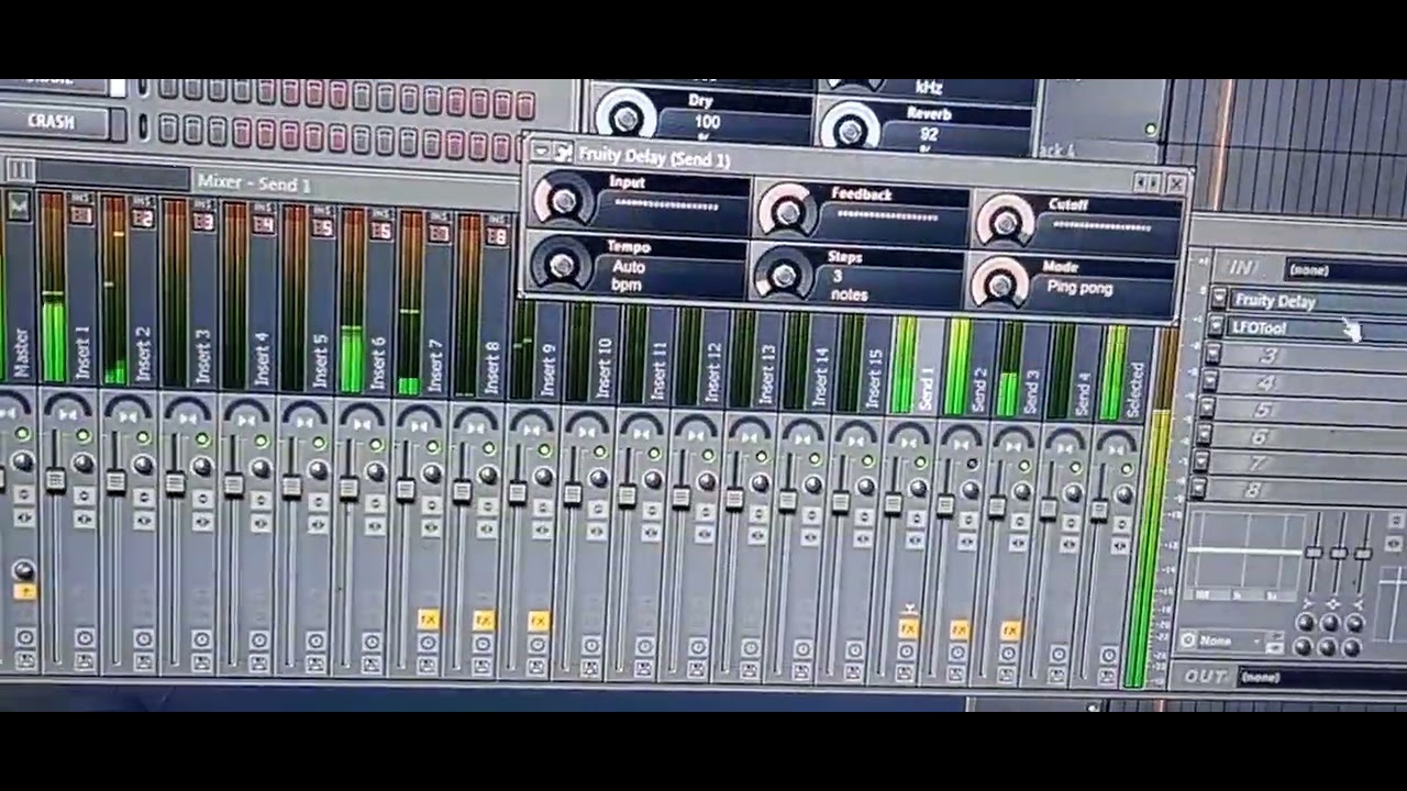 Fruityloops11 simpler Aufbau Techno Acid Trance kickbassdelaytrick aux tricks 