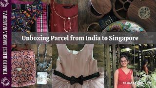 Unboxing Parcel From India to Singapore- Courier Details and Cost #unboxing #indiaparcel screenshot 1