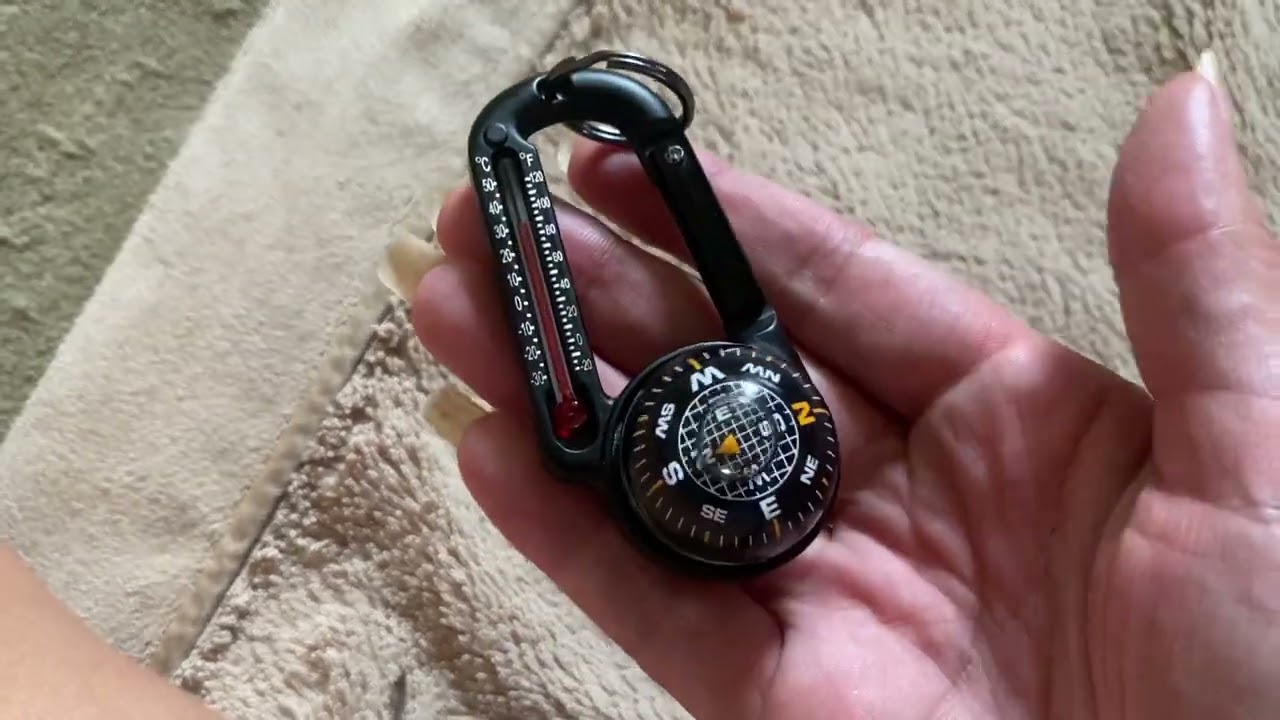Honest Review Compass Carabiner Temperature Camping Hiking