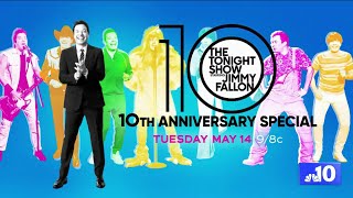 Celebrating 10 years of Jimmy Fallon hosting 'The Tonight Show' by NBC10 Philadelphia 124 views 10 hours ago 1 minute, 53 seconds