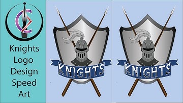Knights Logo Design- Speed Art