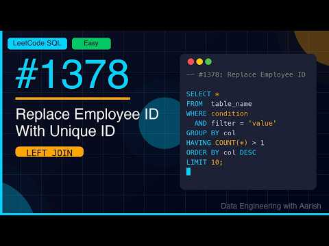 Leetcode 1378 Replace Employee ID With The Unique Identifier