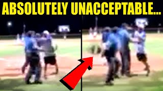 Umpire Goes BALLISTIC After Little League Coach Gets Physical