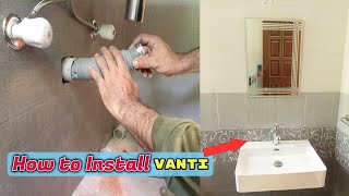 How To Install A Vanity In The Bathroom How To Install Vanity To Wall