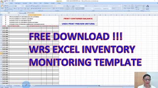 WRS FREE EXCEL TEMPLATE DOWNLOAD | WATER REFILLING STATION | MACRO ENABLED EXCEL