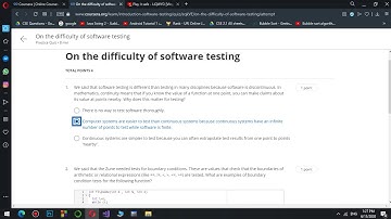Difficulty of software testing |Introduction To Testing |Coursera | Practice Quiz Solution |Week 1