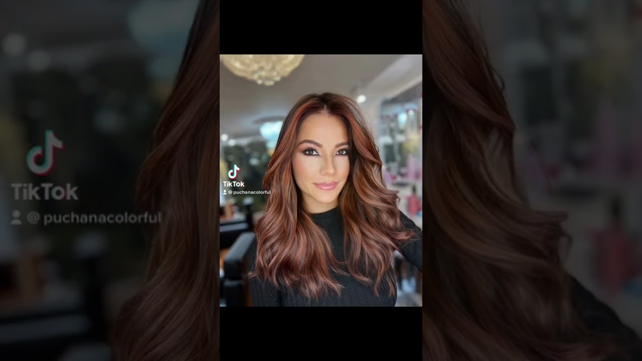 Combo marrón chocolate y castaño rojizo último tendencias