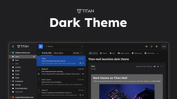 Dark Theme on Titan Email