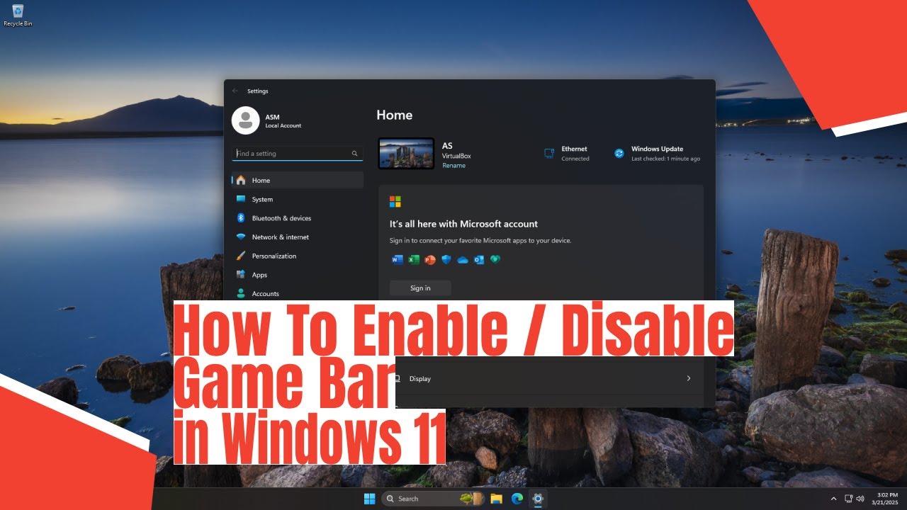 How To Enable / Disable Game Bar in Windows 11 - YouTube
