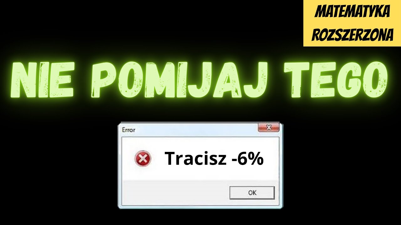 Tu stracisz 3pkt - wartość bezwzględna z parametrem 