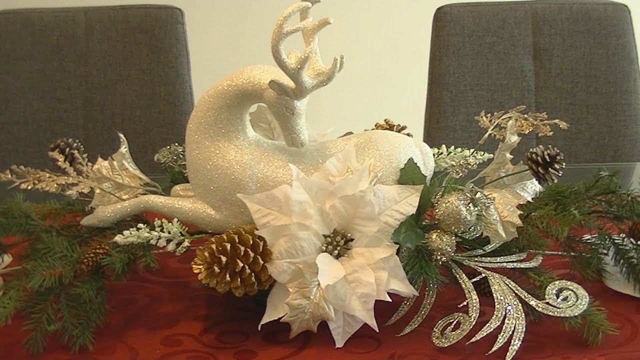 Рождественский центр для стола, камина или камина