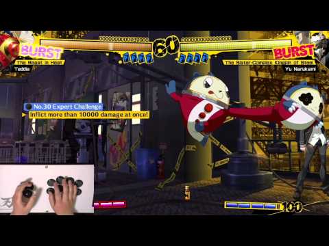 Persona 4 Arena Challenge 30 - Teddie Guide