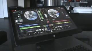 VIRTUAL DJ 8 - mixing music on multi-touch screen (4 channels) without mixer attached