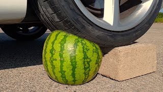 Crushing Crunchy & Soft Things by Car! Satisfying Videos!!