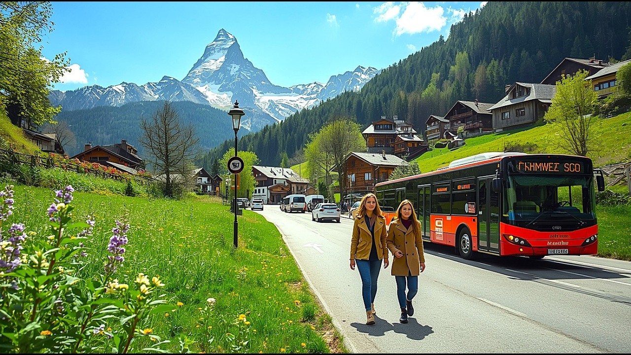 Grindelwald in 4K | A Serene Walking Tour of the Swiss Alps