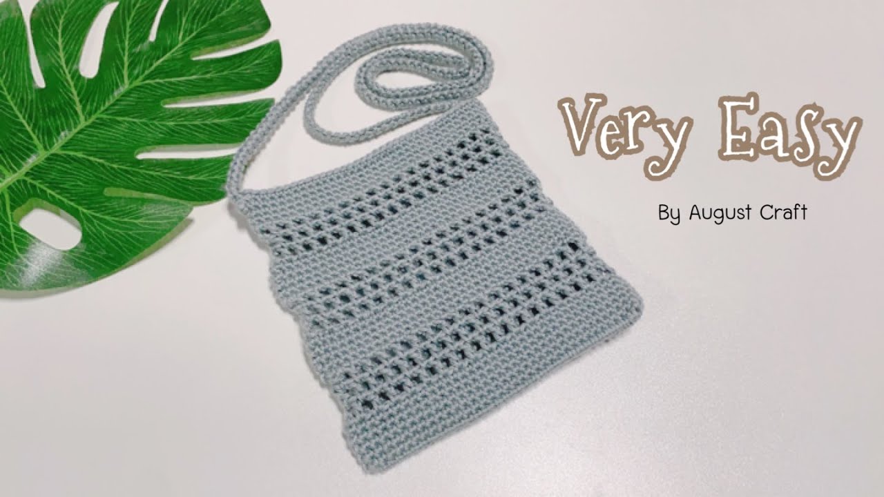 How to Crochet Cross Bag Very Easy / Crochet Crossbody Bag YouTube