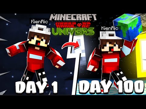 KienRic Tóm Tắt 100 Ngày Sáng Tạo Vũ Trụ Trong Minecraft Sinh Tồn Siêu Khó