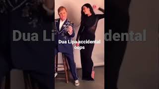 Dua Lipa With Elton John Accidental Wardrobe Malfunction