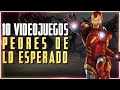 10 VIDEOJUEGOS que al final SALIERON PEOR DE LO ESPERADO