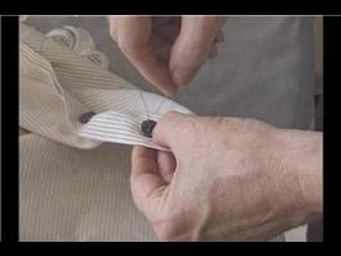 How To Sew a Button : Sewing a Shirt Button