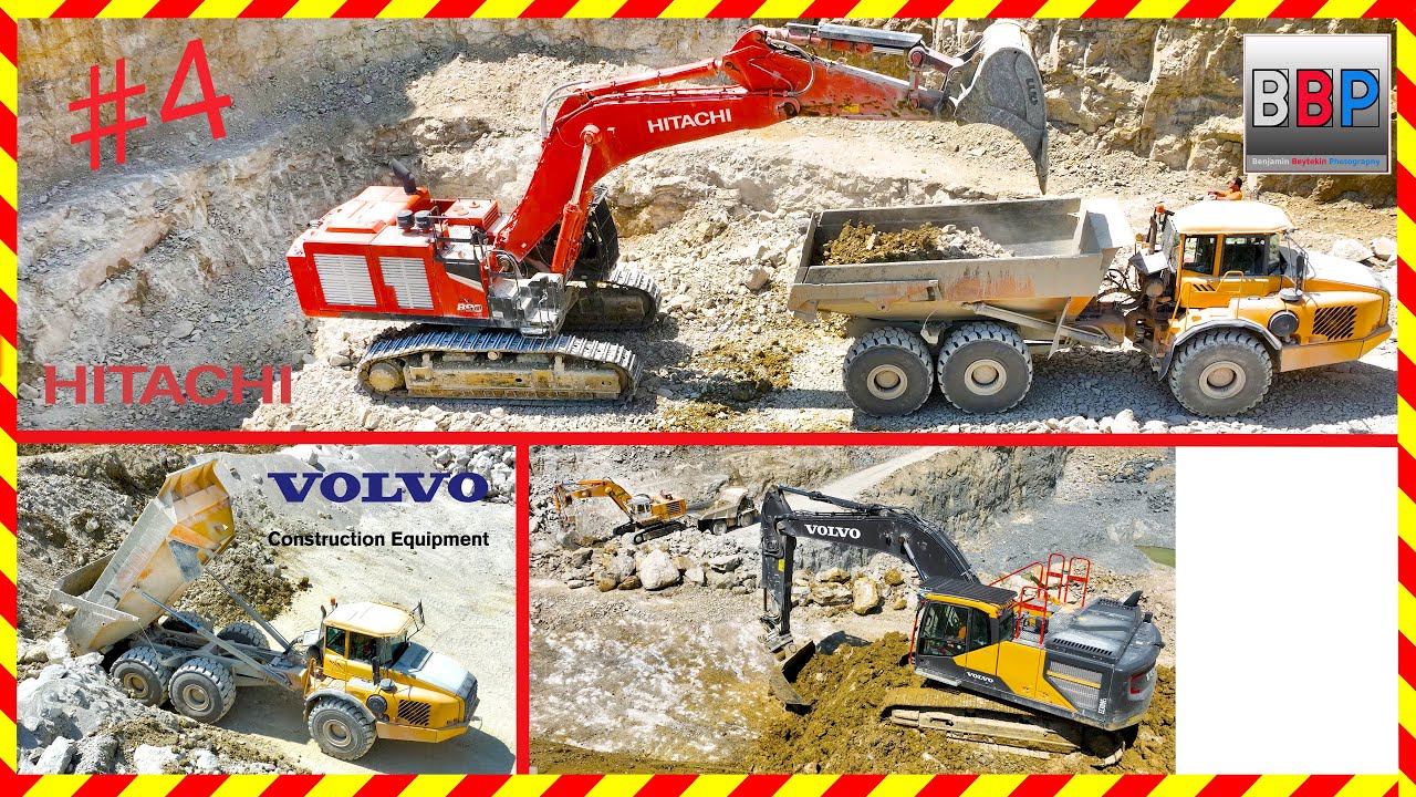 Hitachi ZX890-7 & Volvo A40, Steinbruch, Schweiz, 2023 #4