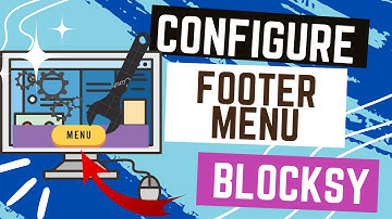 How to configure the footer menu in WordPress Blocksy!